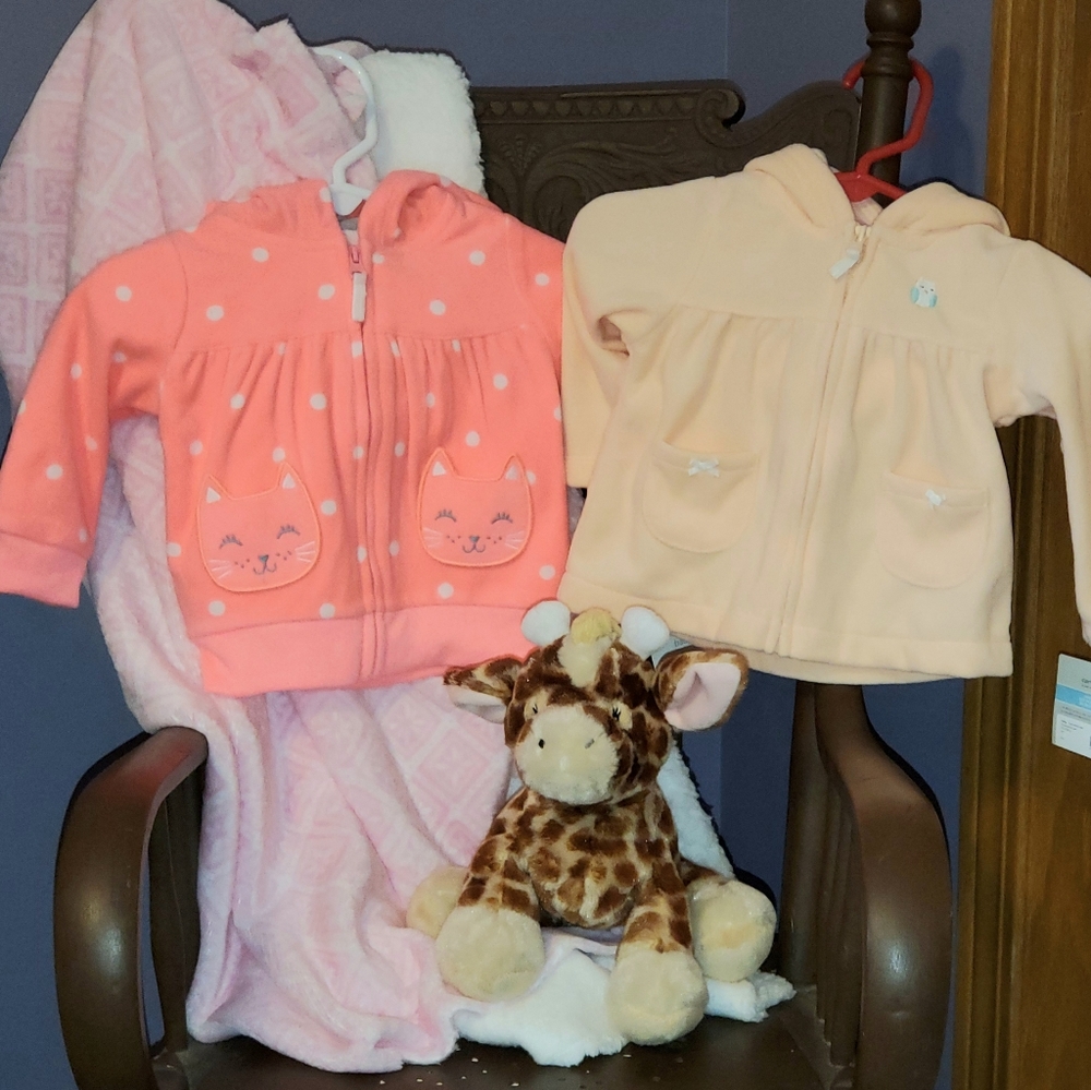 Sold Carter's fleece hooded jackets